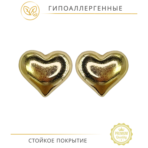 Серьги каффы Kyle, размер 20 мм, золотой