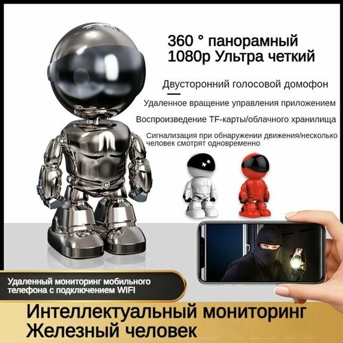 Беспроводная WiFi камера видеонаблюдения с датчиком движения и ночной съемкой 2 Мп 426700₽