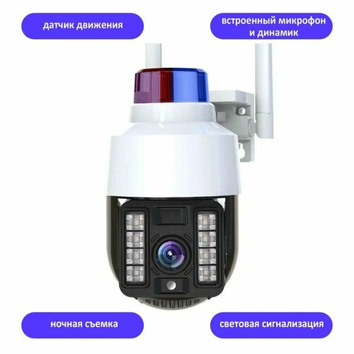 Камера видеонаблюдения с датчиком движения и сигнализацией 493800₽