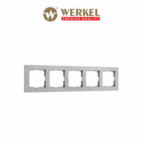 Рамка на 5 постов Werkel Hammer W0052406 серебряный рамка на 5 постов черный hammer werkel w0052408