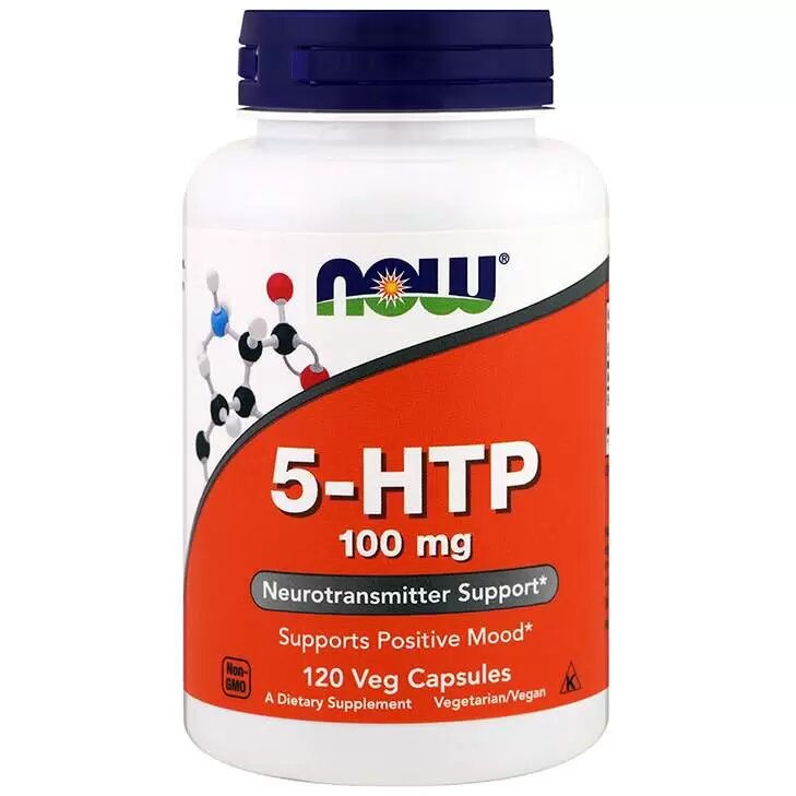 Картинки NOW 5-HTP 100 мг 120 капсул. . Для нервной системы и повышения работоспособности