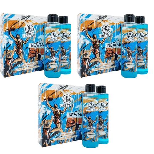 Подарочный набор LIKE TIME NEWMAN шампунь 250 мл гель для душа 250 мл 3 шт 1288₽