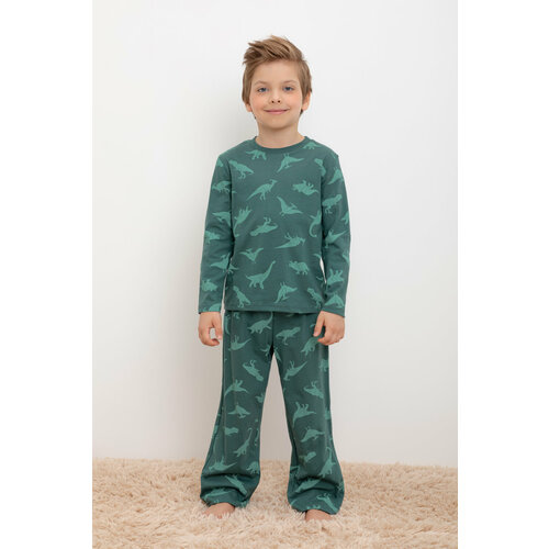 домашняя одежда crockid пижама детская весеннее пробуждение Пижама crockid, размер 98, зеленый