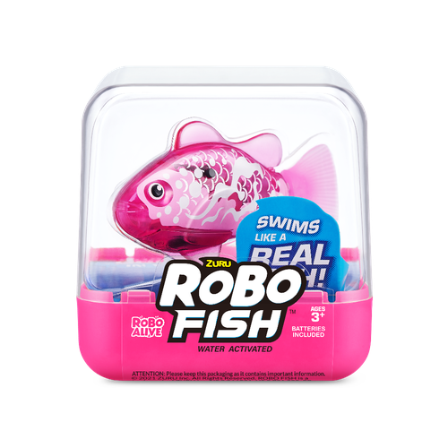 Интерактивная игрушка Zuru Игрушка-роборыбка Zuru Robo Fish Розовый 5 см / зуру интерактивная игрушка zuru robo alive ящерица зеленая