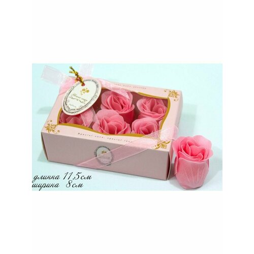 Декоративное мыло ручной работы розочка 490₽