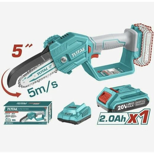Аккумуляторная мини цепная пила TOTAL TGSLI20581 10030₽
