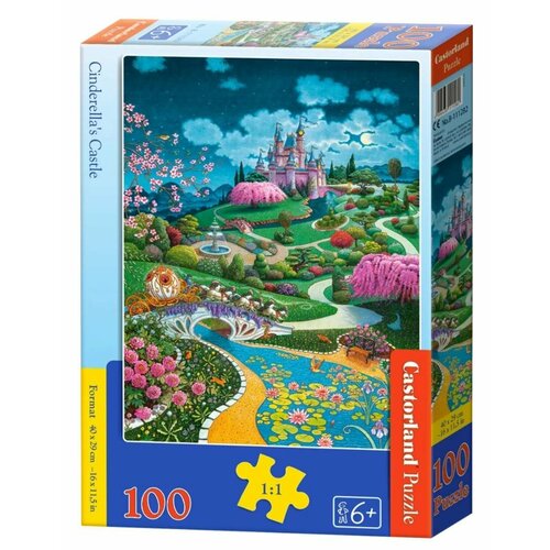 фото Пазл детский castorland 100 деталей: замок золушки