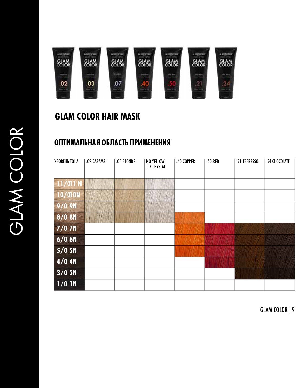 LA BIOSTHETIQUE Маска тонирующая для волос / Glam Color No Yellow Hair Mask .07 Crystal 100 мл - фото №6