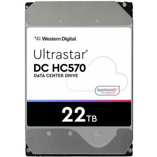 Жесткий диск 22TB SATA 6Gbs Western Digital WUH722222ALE6L4 Ultrastar DC HС570 35 7200rpm 512MB 0F48155 54361₽