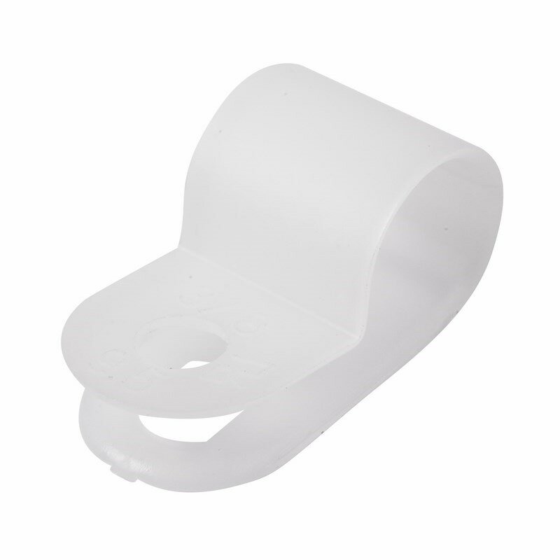 Кабельная скоба под винт Rexant 07-4409 9 мм, белая, упаковка 50 шт.