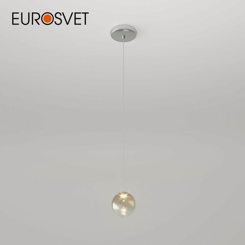Изображение товара Подвесной светодиодный светильник Eurosvet Wonder 50234/1 LED, 1 Вт, 4200К, янтарный, диаметр плафона 8 см