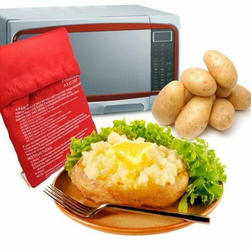 Мешок для запекания картофеля в микроволновой печи TH120-6 красный