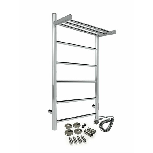 Полотенцесушитель электрический MySpace Joli Lux с полкой 70/40 таймер, скрытый монтаж, универсальное подключение