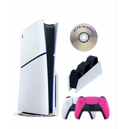 Приставка Sony Playstation 5 slim 1 Tb2-ой геймпадрозовыйзарядноеИгра на диске 7500000₽