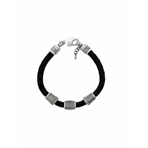 Браслет МАЛАХИТ православный Псалом 90, серебро, 925 проба, чернение, длина 23 см.