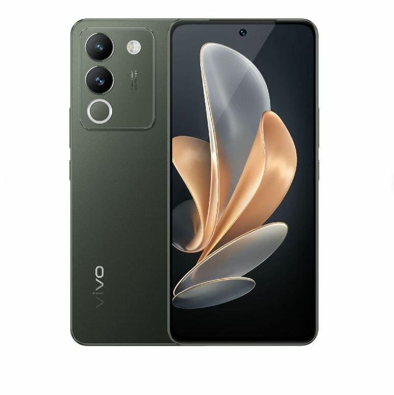 6,67" Смартфон vivo V29e 256 ГБ (V2317/8GB) темно-зеленый - 8 х 2,2 ГГц, 8 ГБ, 2 Nano-SIM, AMOLED, 2400x1080, 64 Мп, 2G, 3G, 4G (LTE), 5G, 4800 мА*ч