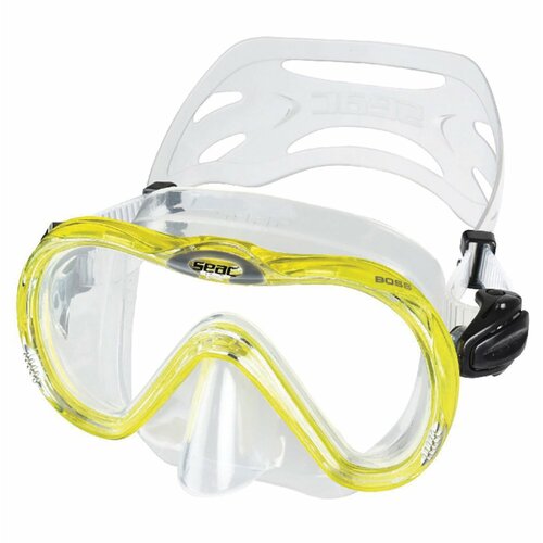 Маска для плавания SEAC SUB BOSS YELLOW, желтая рамка/прозрачный силикон