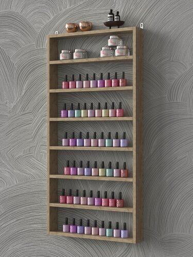 Изображение товара Полка настенная "Лак", ЛДСП, бежевая, открытая, 91х50х7,5 см