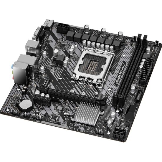 Материнская плата ASRock H610M-HDV, microATX, DDR4, 8-канальный звук — фото 1
