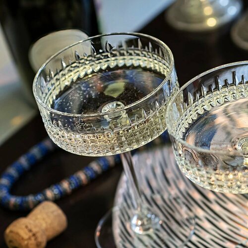 Хрустальные бокалы для шампанского, шампанки 200 мл, серия France, набор 6 шт. Неман 11807 1000/206