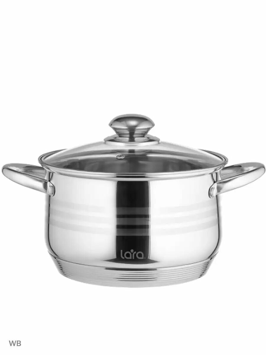 Кастрюля из нержавеющей стали с крышкой