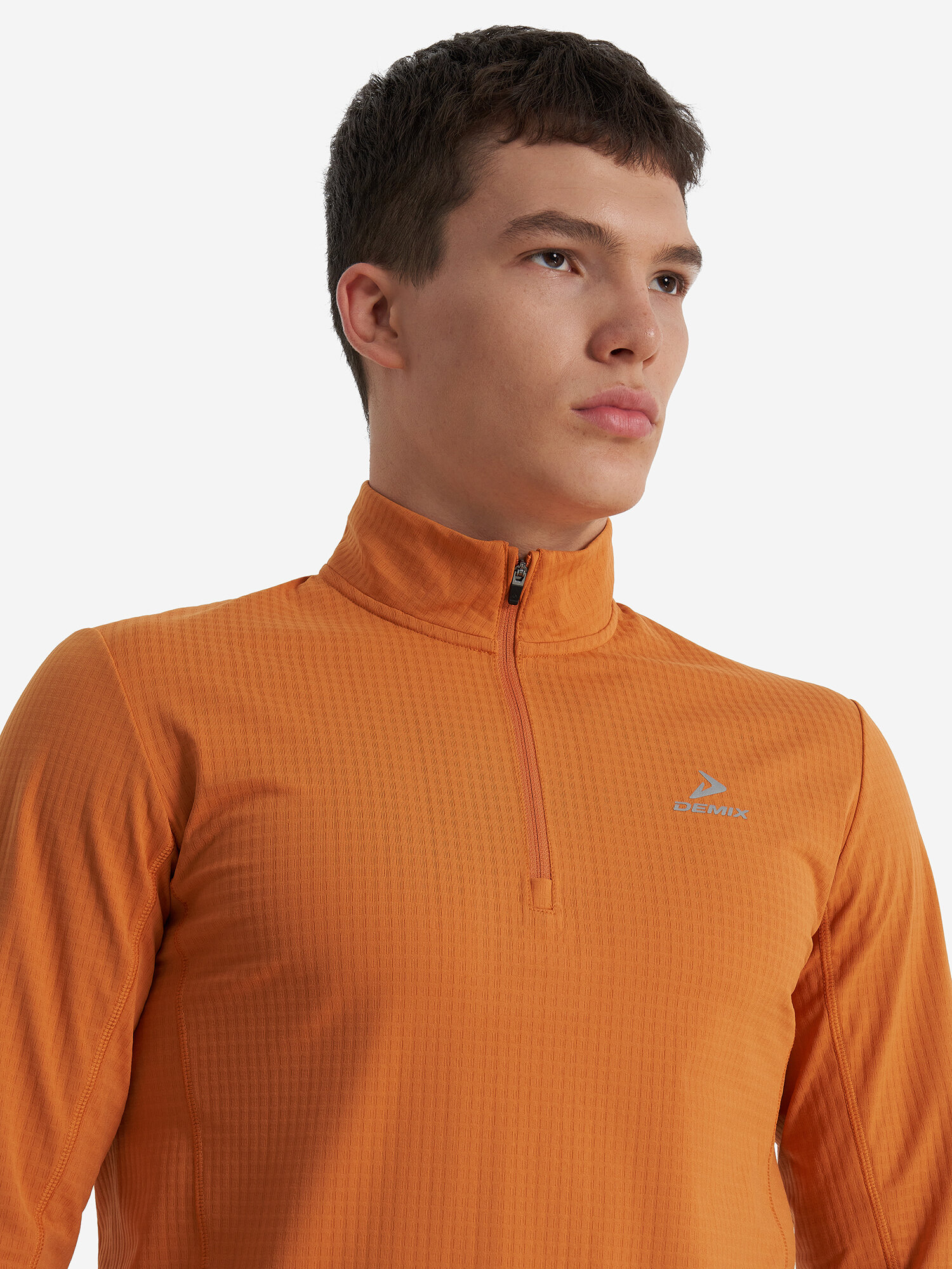 Толстовка Demix M D Running Trail Knitted Jumper half zip размер 48  медный