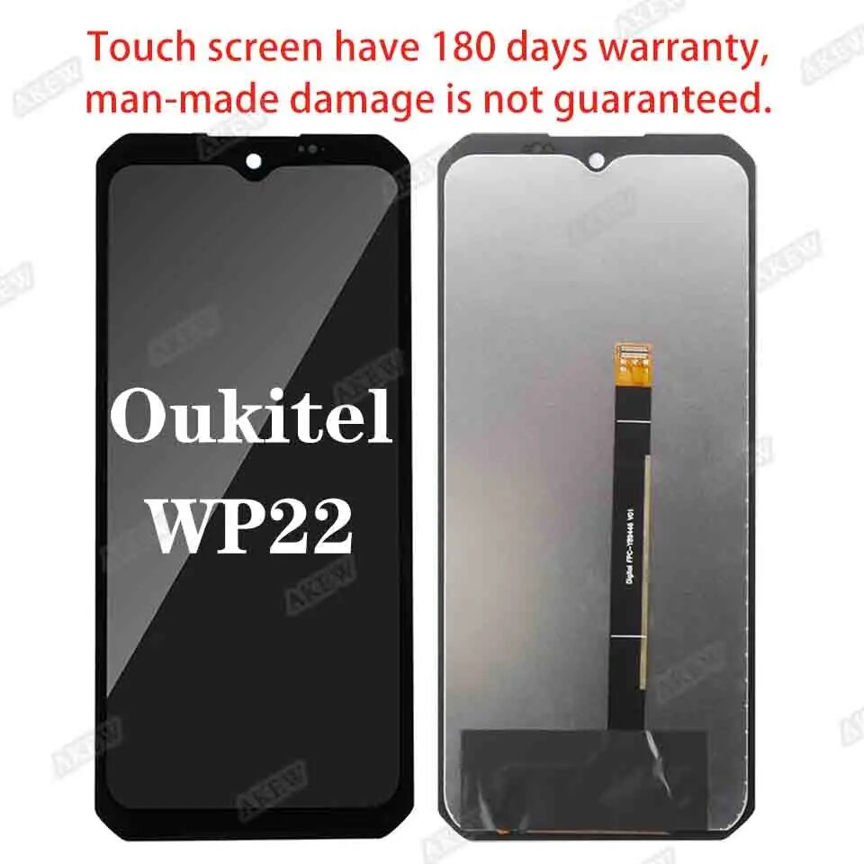 ЖК-дисплей 6,58 "для Oukitel WP22, новый сенсорный экран 100% дюйма для OUKITEL WP22, тест WP 22, дигитайзер в сборе для замены телефона, Oukitel WP22 LCD — фото 1