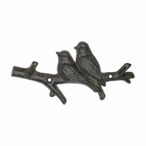 Крючок вешалка 2-х рожковый Птички EDCJ281 чугун 47042 513₽