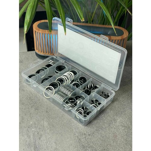 Набор прорезиненных шайб 165 предметов универсальные 1337₽