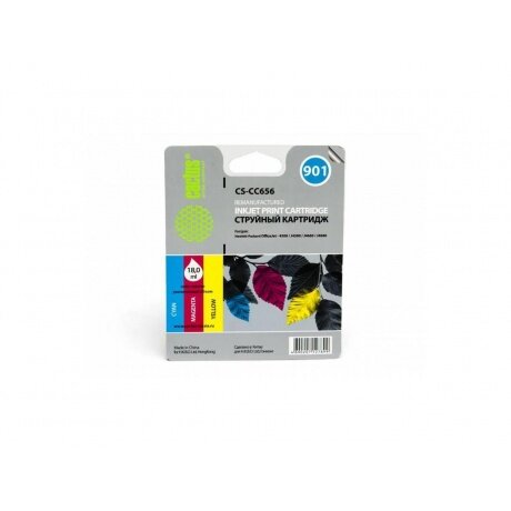 Картридж Cactus CS-CC656 №901 для HP OfficeJet 4500/J4580/J4660/J4680 цветной - фото №5