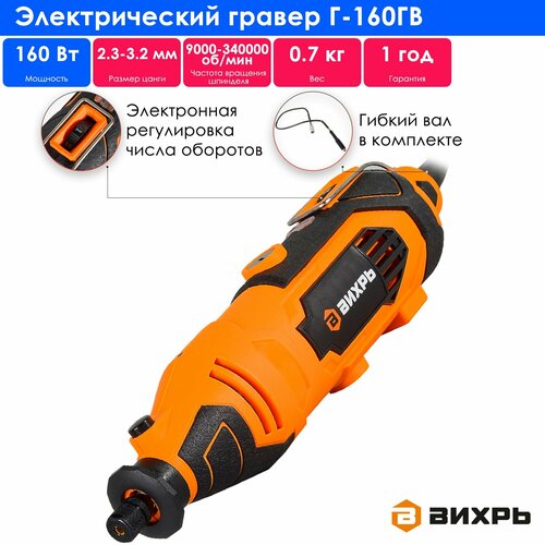 Гравер ВИХРЬ Г-160ГВ new 160 Вт кейс 2721₽