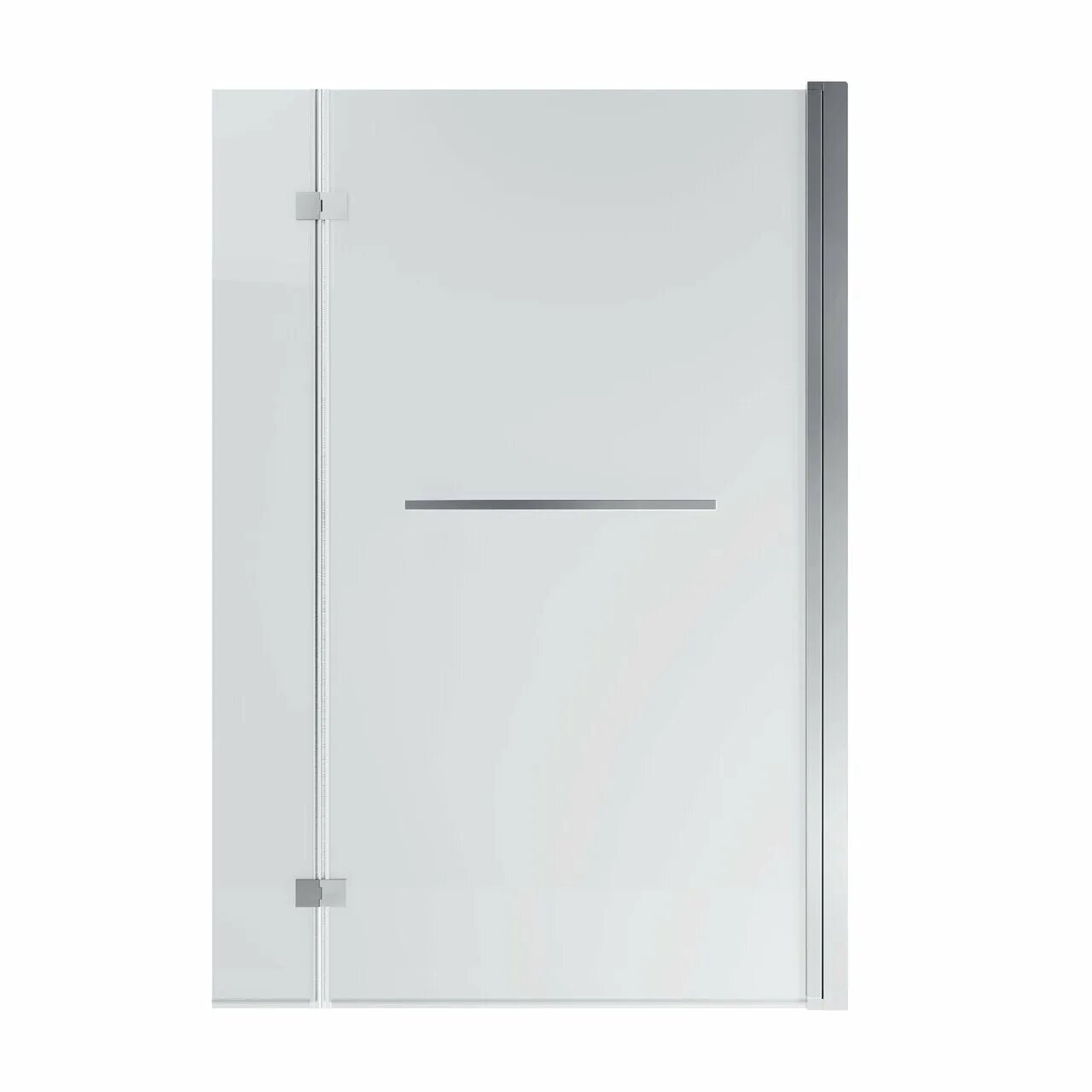 Шторка для ванны Grossman 80x140 GR-108 профиль хром стекло прозрачное