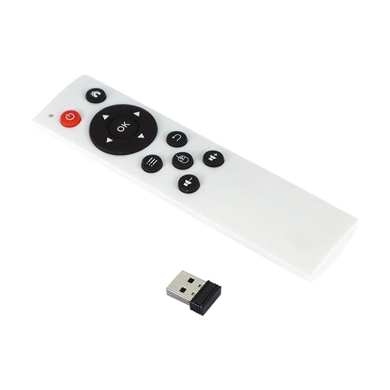 Беспроводной Air Mouse клавиатура с дистанционным управлением USB-приемник для Android TV Box Smart TV PC HTPC Windows Lilux, Белый
