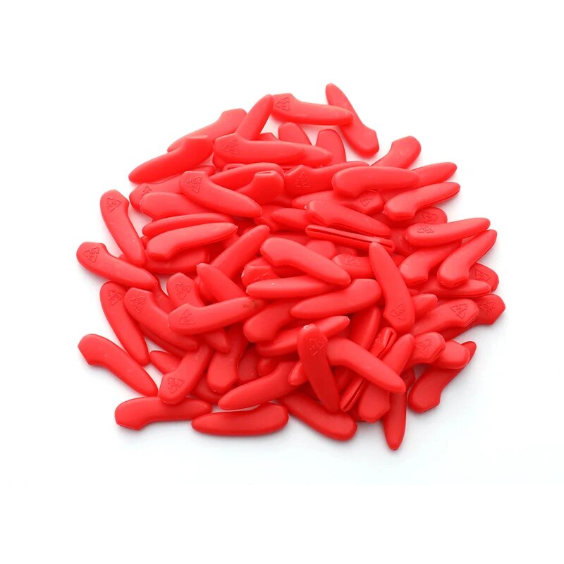 Пластиковые наконечники для ножей Hoeaden 100 шт. Красный Red