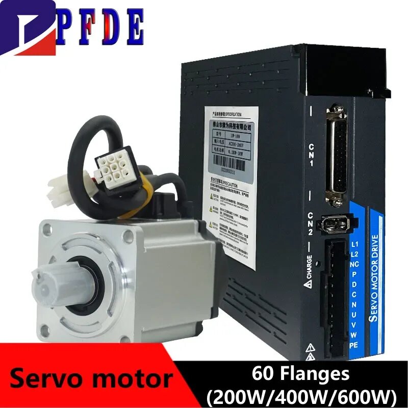 Серводвигатель PFDE 200/400/600 Вт с энкодером, 0.6KW With brake set