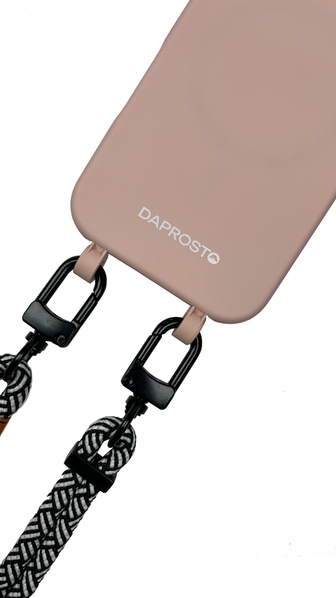 Чехол для iPhone 16 MagSafe съемное крепление для шнурка из TPU DAPROSTO Pink Velvet (без шнурка) — фото 1