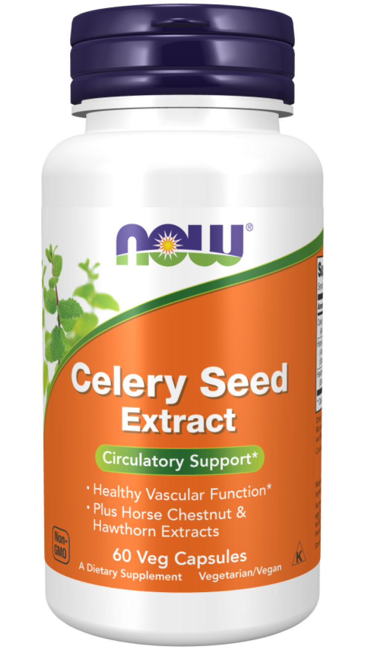 Celery Seed Extract (Экстракт семян сельдерея) 60 вег капс (Now Foods)