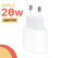 Сетевое зарядное устройство Apple MUVV32ZM/A, 20 Вт, белый