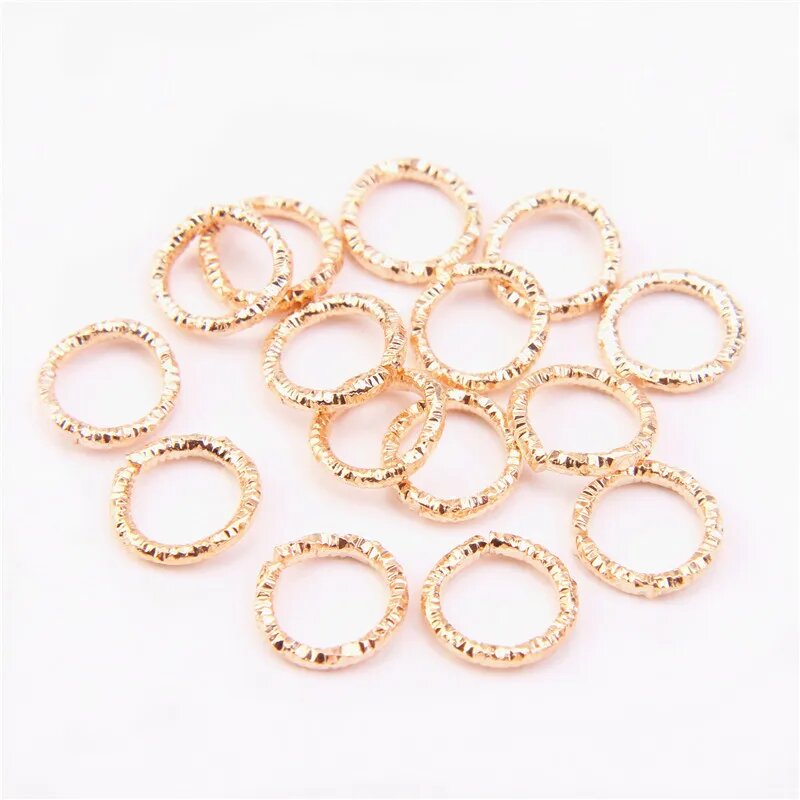 Позолоченные витые круглые соединительные кольца moonrise 16 GA 30-50 шт 1.2x8mm (50Pcs) round KC Gold