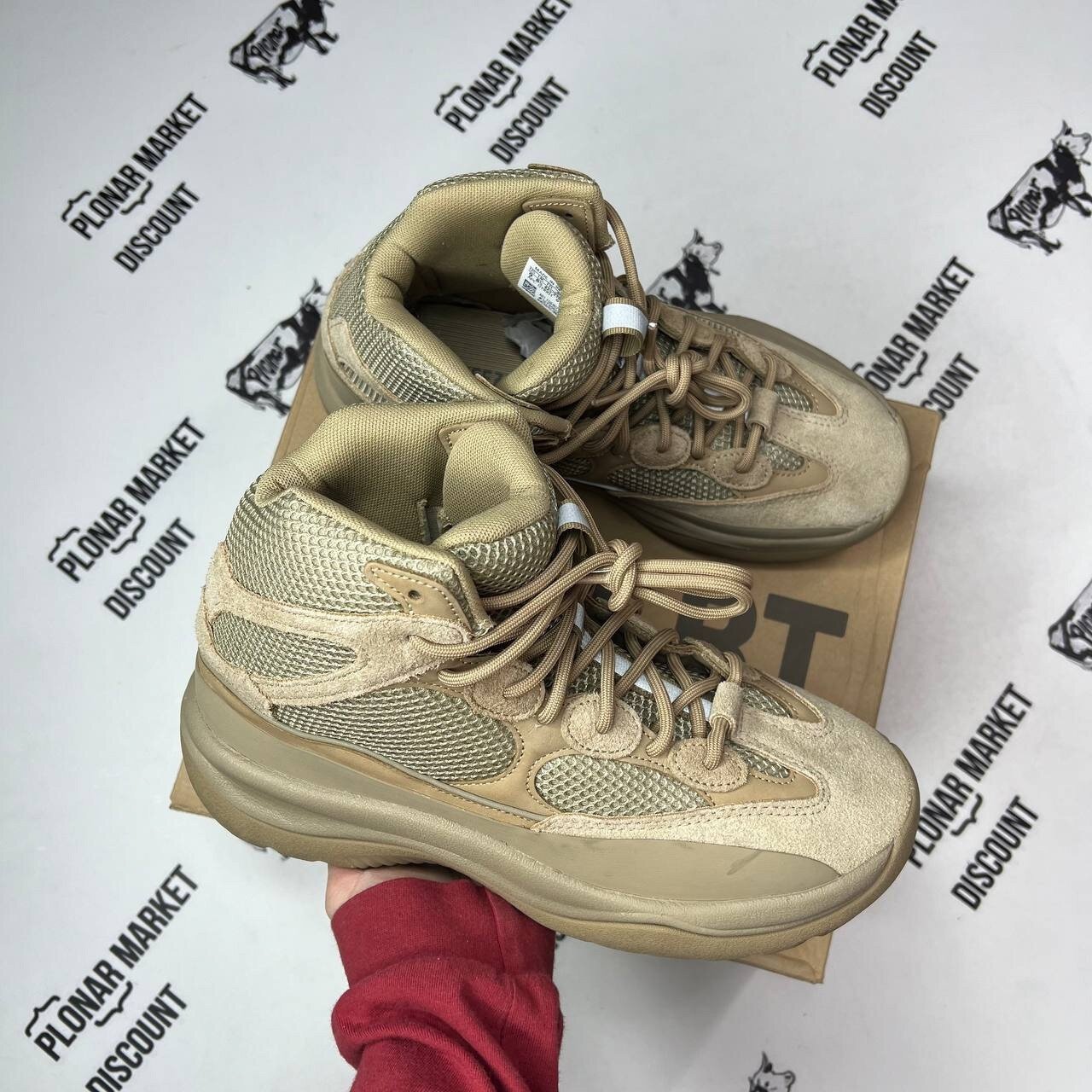 Кроссовки adidas YEEZY Desert Boot, размер 42,5 eu / 9 US / 27 см, бежевый