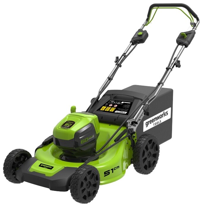 Газонокосилка аккумуляторная (2514307) GreenWorks Gd60lm51sp, 60V, 51 см, бесщеточная, без АКБ и ЗУ .