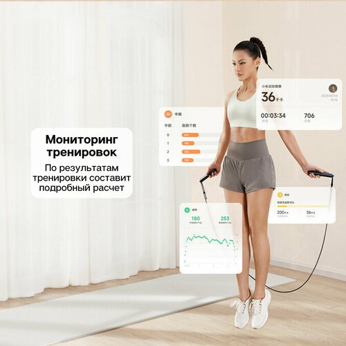 Умная скакалка Xiaomi Mijia Smart Skipping Rope XMSR-З803 ПриложениеИспользуется регион Китай красный 2890₽