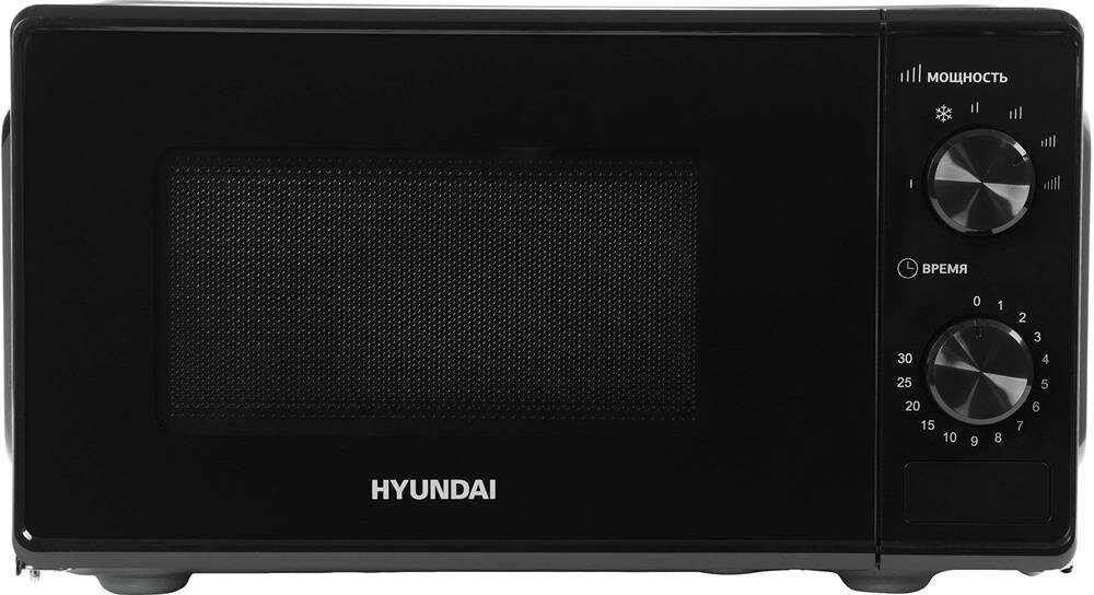 Микроволновая печь HYUNDAI HYM-M2045, объем 20 л, мощность 700 Вт, чeрный