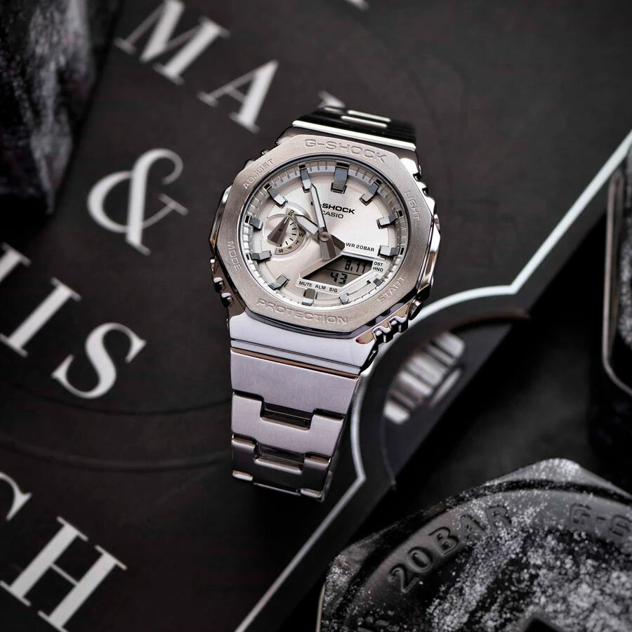 Наручные часы CASIO G-Shock, серебряный — фото 1