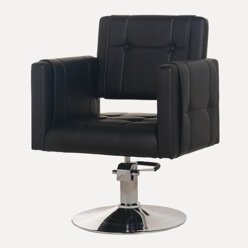 Изображение товара Парикмахерское кресло "Комфорт", цвет - черный, основание - диск