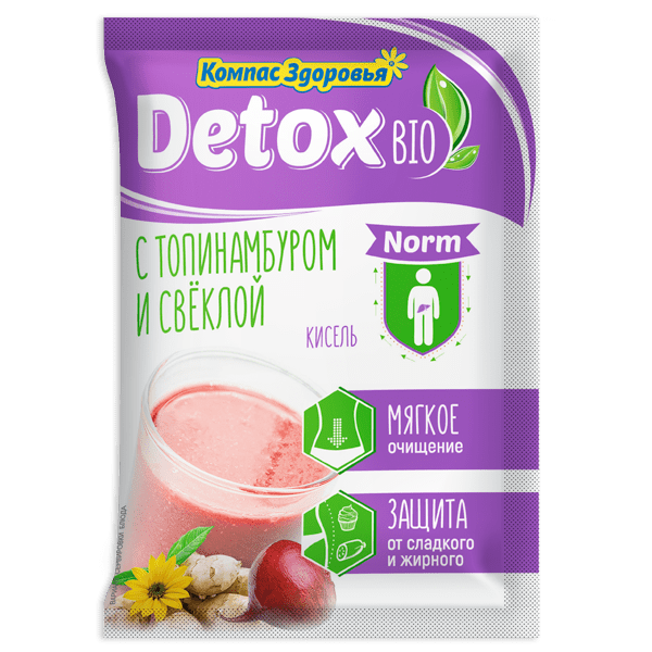 Кисель detox bio Norm Топинамбур со свёклой 10пак. 250г