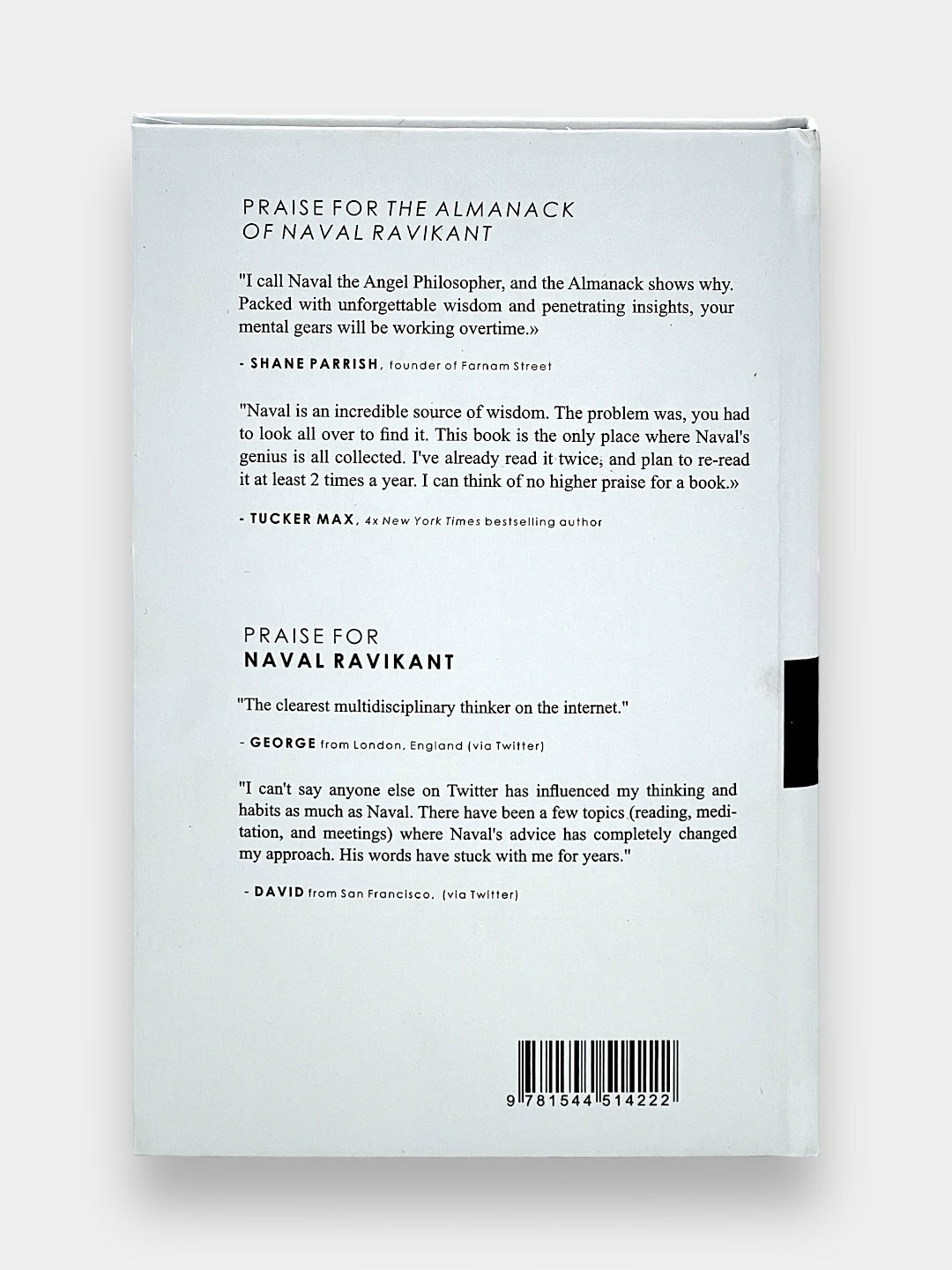 Книга Eric Jorgensen "The Almanack Of Naval Ravikant" 2020, 240 стр, английский язык — фото 1