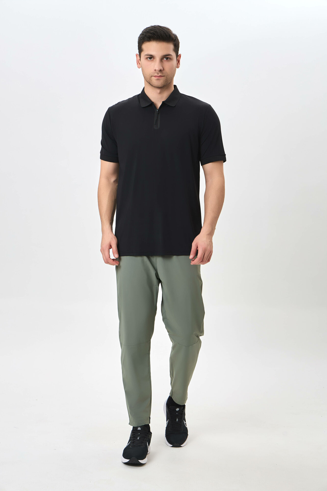 Поло спортивное TERRA PRO, размер S, black — фото 1