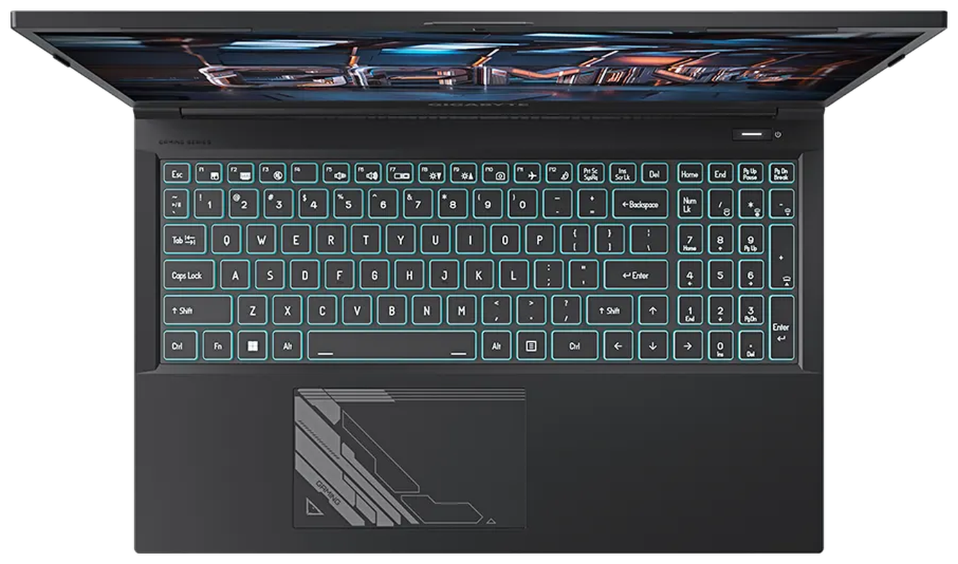 15.6" Ноутбук GIGABYTE G5 KF Intel Core i5-12500H, RAM 16 ГБ, SSD 512 ГБ, GeForce RTX 4060 для ноутбуков 8 ГБ, без ОС, черный — фото 1