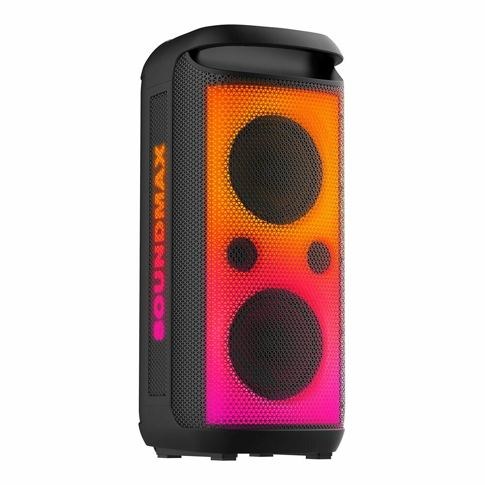 Портативная аудиосистема SoundMax SM-MS4210, 300Вт, FM-радио, Bluetooth, черная